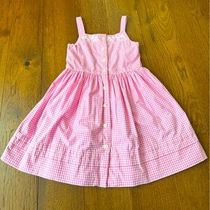 Ralph Lauren pink gingham dress for a little girl. Never worn. Size 4T